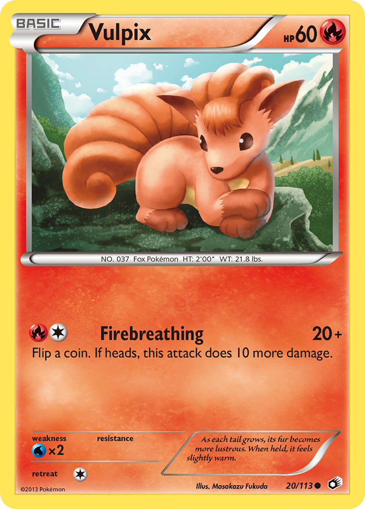 Vulpix (20/113) [Black &amp; White: Legendary Treasures] 