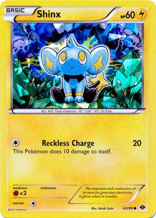 Shinx (43/99) (Cracked Ice Holo) (Blister Exclusive) [Black &amp; White: Next Destinies] 