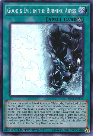 Good &amp; Evil in the Burning Abyss [SECE-ENS14] Super Rare 