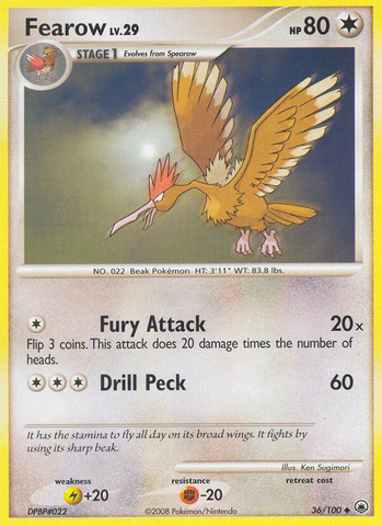Fearow (36/100) [Diamond &amp; Pearl: Majestic Dawn] 