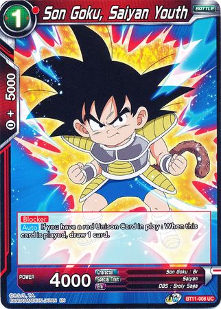 Son Goku, Saiyan Youth (BT11-008) [Vermilion Bloodline] 