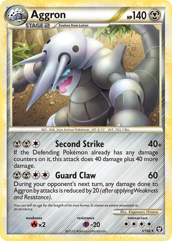 Aggron (1/102) [HeartGold &amp; SoulSilver: Triumphant] 