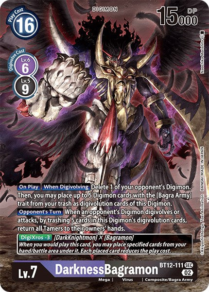 DarknessBagramon [BT12-111] (Alternate Art) [Across Time] 