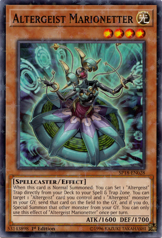 Altergeist Marionetter [SP18-EN028] Starfoil Rare 
