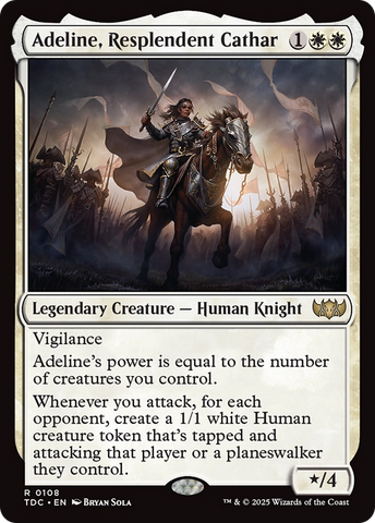 Adeline, Resplendent Cathar [Tarkir: Dragonstorm Commander] 