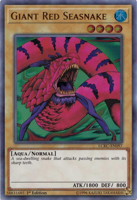 Giant Red Seasnake [LCKC-EN097] Ultra Rare 