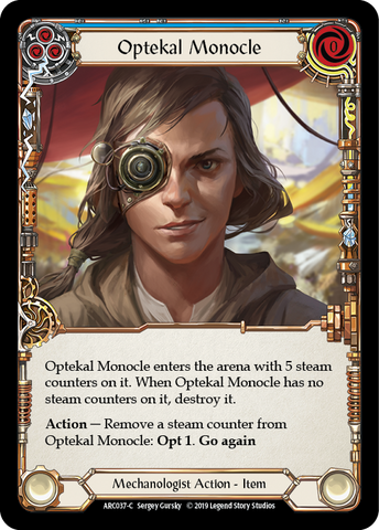 Optekal Monocle [ARC037-C] (Arcane Rising) 1st Edition Rainbow Foil 