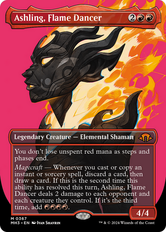 Ashling, Flame Dancer (Borderless) [Modern Horizons 3] 