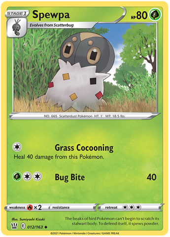 Spewpa (012/163) [Sword &amp; Shield: Battle Styles] 