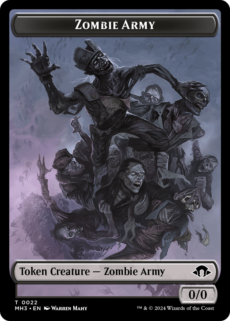 Servo // Zombie Army Double-Sided Token [Modern Horizons 3 Tokens] 