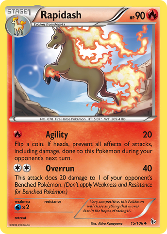 Rapidash (15/106) [XY: Flashfire] 