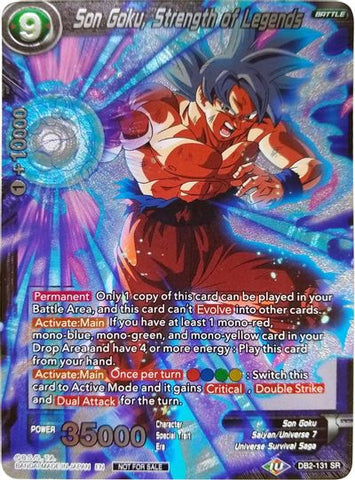 Son Goku, Strength of Legends (Player's Choice) (DB2-131) [Promotion Cards] 