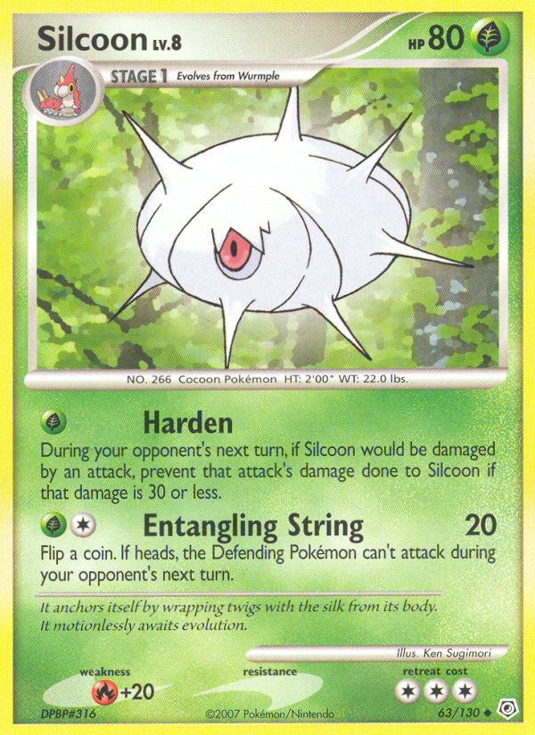 Silcoon (63/130) [Diamond &amp; Pearl: Base Set] 