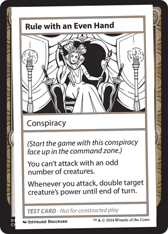 Rule with an Even Hand [Mystery Booster 2 Playtest Cards] 