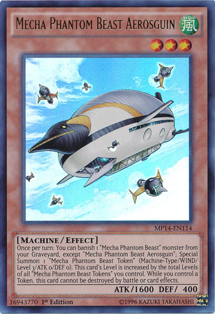 Mecha Phantom Beast Aerosguin [MP14-EN114] Ultra Rare 