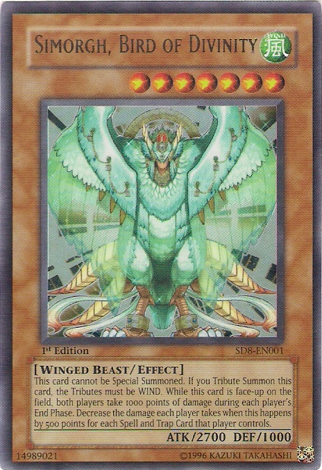 Simorgh, Bird of Divinity [SD8-EN001] Ultra Rare 