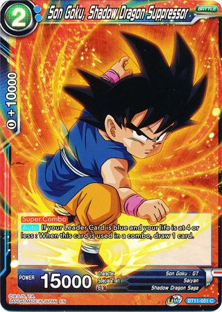 Son Goku, Shadow Dragon Suppressor (BT11-051) [Vermilion Bloodline 2nd Edition] 