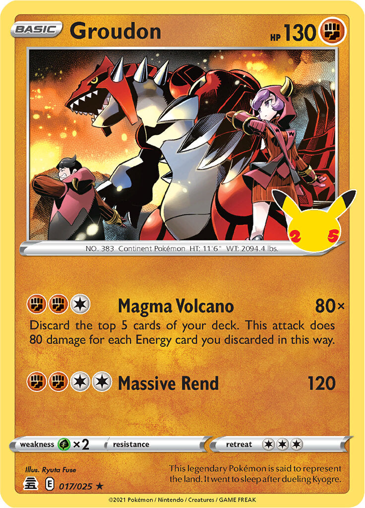 Groudon (017/025) [Celebrations: 25th Anniversary] 