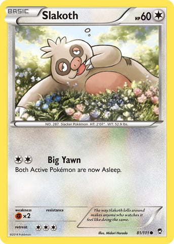 Slakoth (81/111) [XY: Furious Fists] 