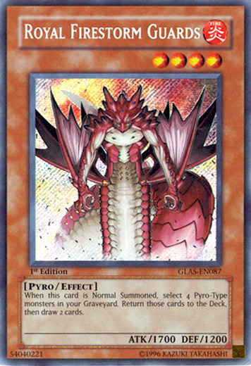 Royal Firestorm Guards [GLAS-EN087] Secret Rare 
