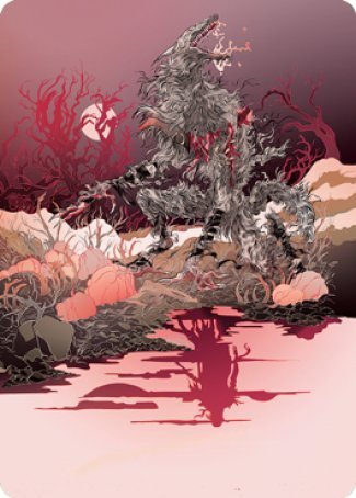 Arlinn, the Moon's Fury 2 Art Card [Innistrad: Midnight Hunt Art Series] 