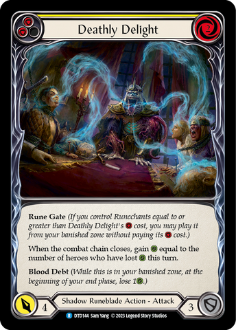 Deathly Delight (Yellow) [DTD144] (Dusk Till Dawn) Rainbow Foil 