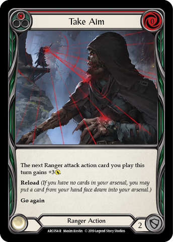 Take Aim (Red) [ARC054-R] (Arcane Rising) 1st Edition Rainbow Foil 