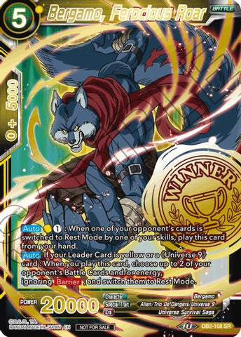 Bergamo, Ferocious Roar (Alternate Art Set 2021 Vol. 3) (DB2-108) [Tournament Promotion Cards] 