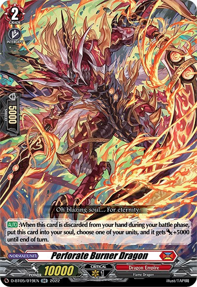 Perforate Burner Dragon (D-BT05/019EN) [Triumphant Return of the Brave Heroes]