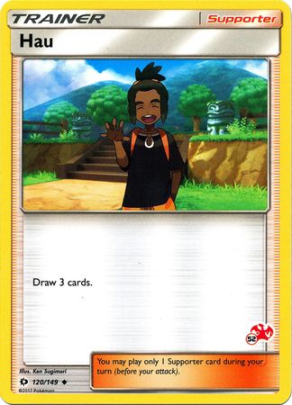Hau (120/149) (Charizard Stamp #52) [Battle Academy 2020] 