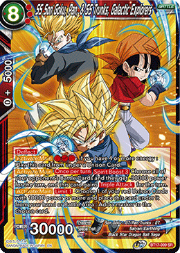 SS Son Goku, Pan, &amp; SS Trunks, Galactic Explorers (BT17-009) [Ultimate Squad] 