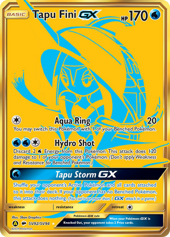 Tapu Fini GX (SV92/SV94) [Sun &amp; Moon: Hidden Fates - Shiny Vault] 