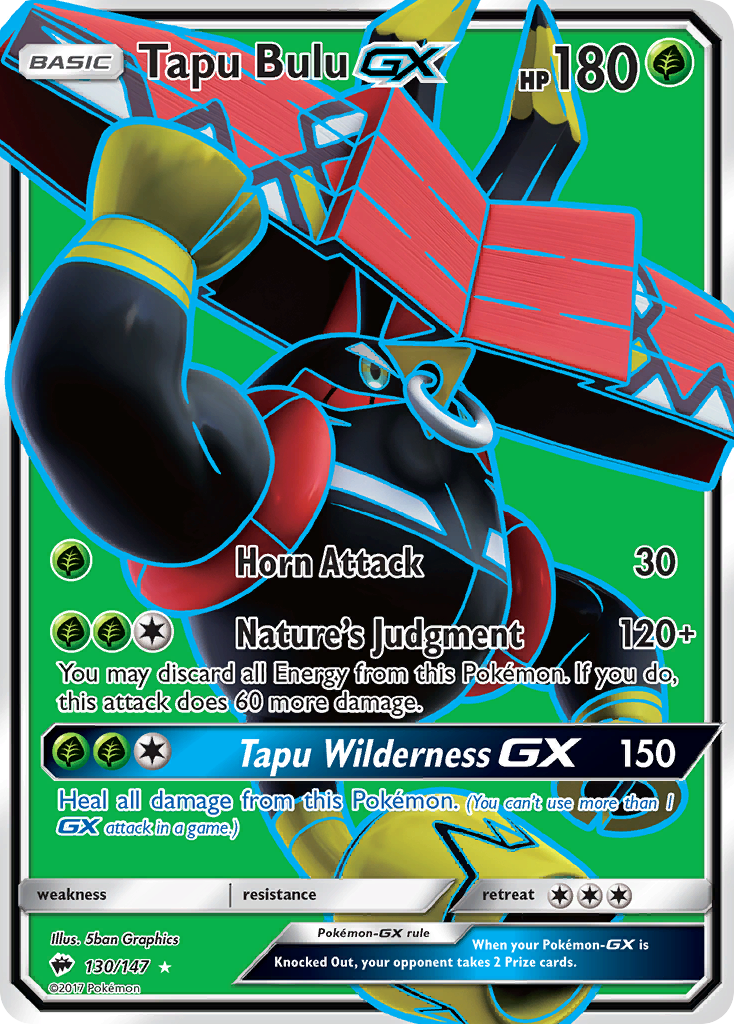 Tapu Bulu GX (130/147) [Sun &amp; Moon: Burning Shadows] 
