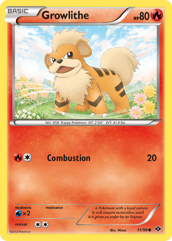 Growlithe (11/99) [Black &amp; White: Next Destinies] 