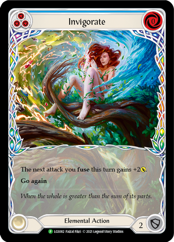 Invigorate (Blue) [LGS082] (Promo) Rainbow Foil 