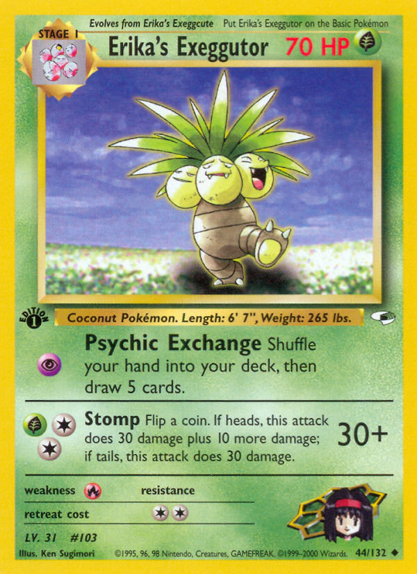 Erika's Exeggutor (44/132) [Gym Heroes 1st Edition] 