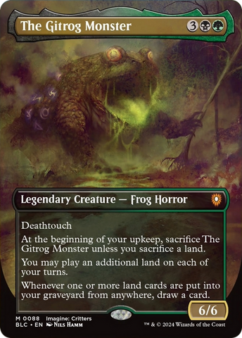 The Gitrog Monster (Borderless) [Bloomburrow Commander] 