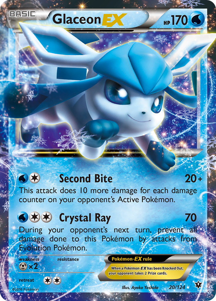 Glaceon EX (20/124) [XY: Fates Collide] 