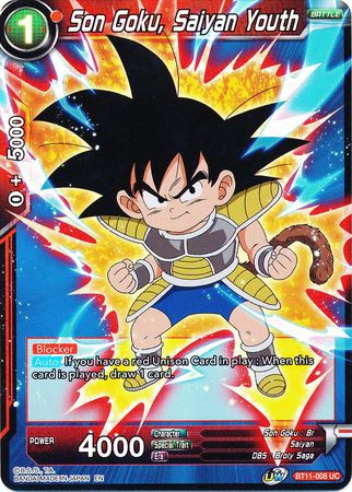 Son Goku, Saiyan Youth (BT11-008) [Vermilion Bloodline 2nd Edition] 