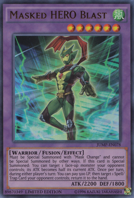 Masked HERO Blast [JUMP-EN078] Ultra Rare 