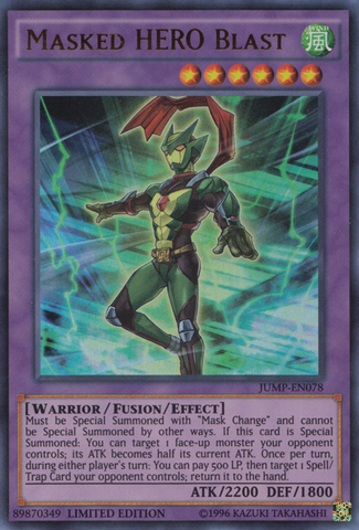 Masked HERO Blast [JUMP-EN078] Ultra Rare 