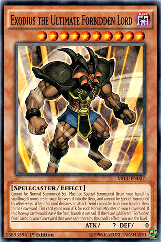 Exodius the Ultimate Forbidden Lord [MIL1-EN007] Common 