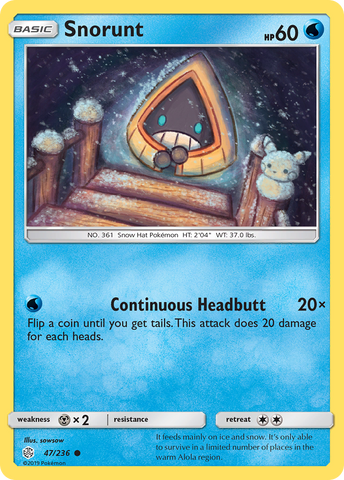 Snorunt (47/236) [Sun &amp; Moon: Cosmic Eclipse] 