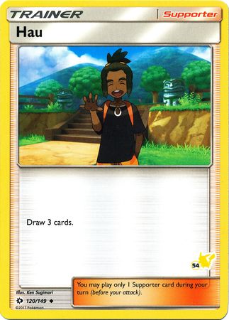 Hau (120/149) (Pikachu Stamp #54) [Battle Academy 2020] 