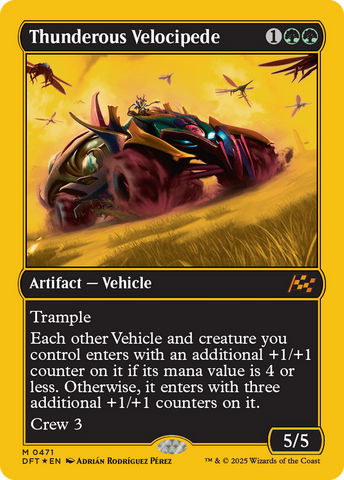 Thunderous Velocipede (First-Place Foil) [Aetherdrift] 