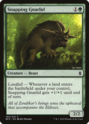 Snapping Gnarlid [Battle for Zendikar] 