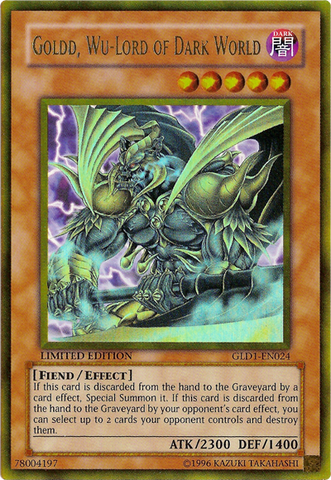 Goldd, Wu–Lord of Dark World [GLD1-EN024] Gold Rare 