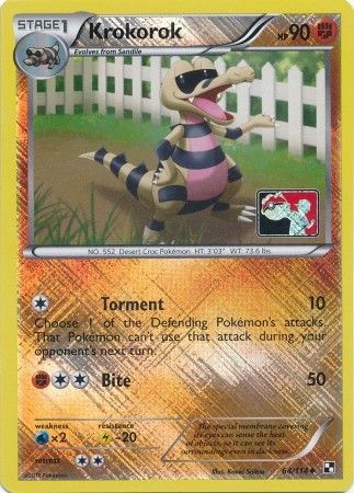 Krokorok (64/114) (League Promo) [Black &amp; White: Base Set] 