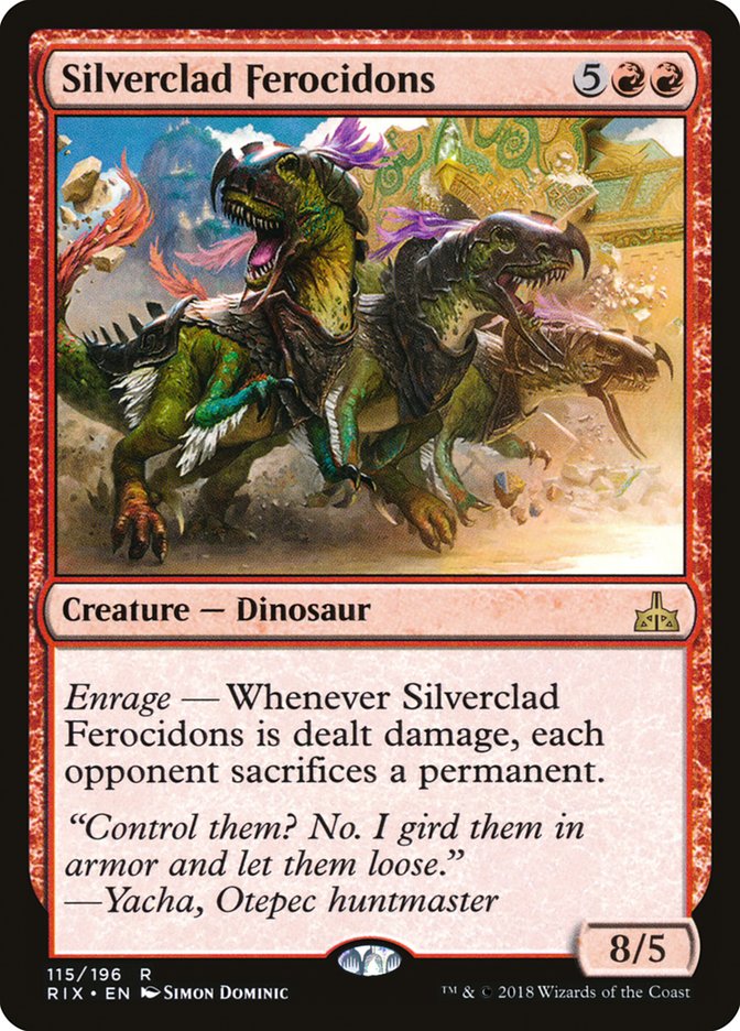 Silverclad Ferocidons [Rivals of Ixalan] 