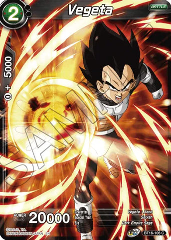 Vegeta (BT16-106) (BT16-106) [Realm of the Gods] 